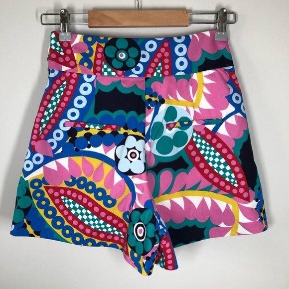 J. Crew Tie-waist Short in  Ratti Kaleidoscope Floral Size 00 - Picture 8 of 8